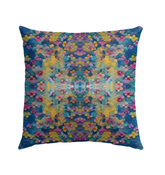 Elegant Whispering Willow Wisps pattern on outdoor pillow.